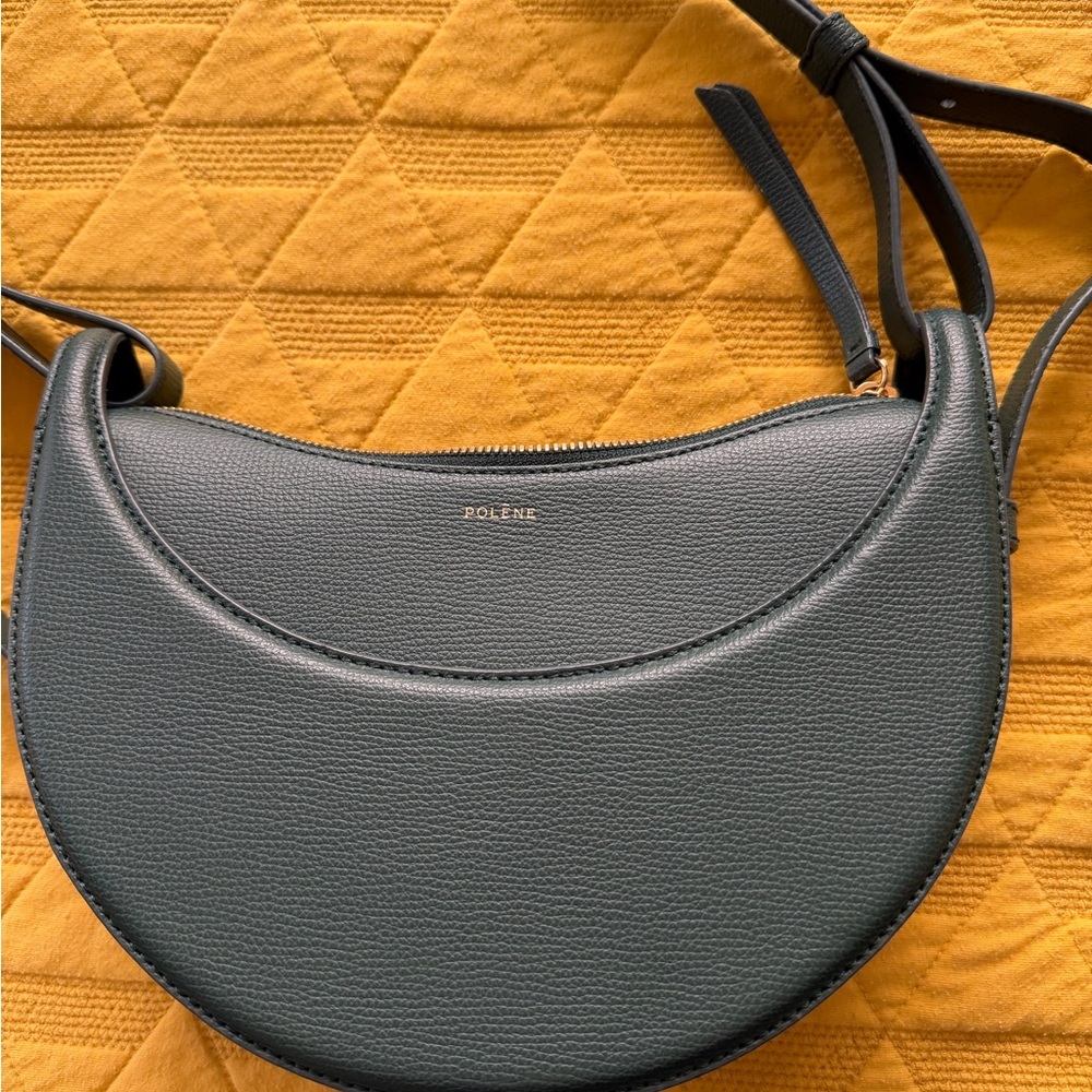 Polene Numero Dix Crossbody Textured Green - Picture 2 of 6
